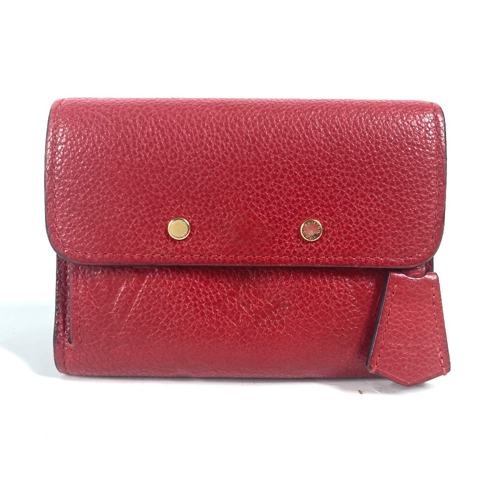 LOUIS VUITTON M62185 モノグラムアンプラント ポルトフォイユ ポンヌフ コンパクト コンパクトウォレット 財布 3つ折り財布 モノグラムアンプラントレザー レディース スリーズ レッド