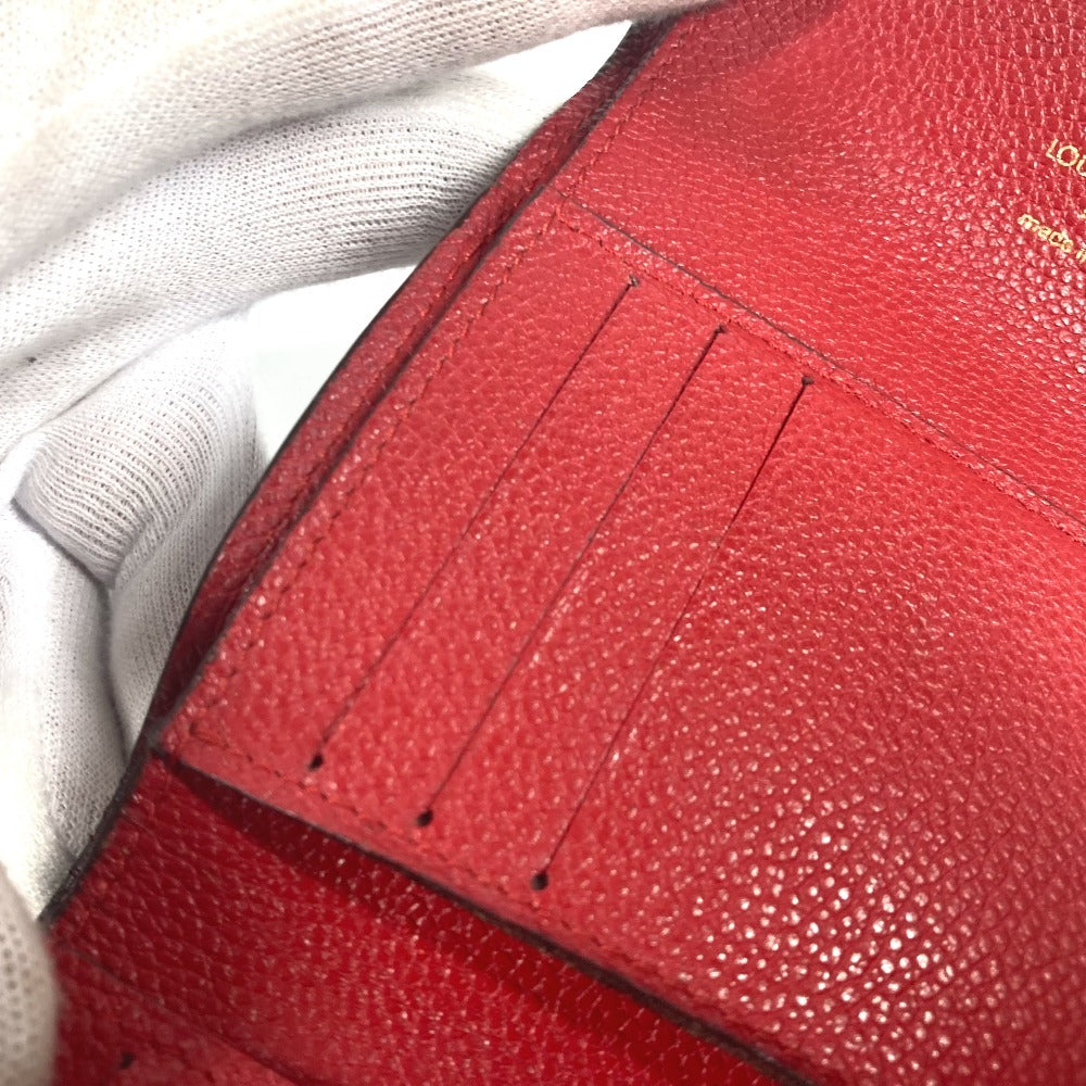 LOUIS VUITTON M62185 モノグラムアンプラント ポルトフォイユ ポンヌフ コンパクト コンパクトウォレット 財布 3つ折り財布 モノグラムアンプラントレザー レディース スリーズ レッド