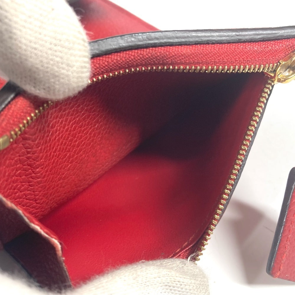 LOUIS VUITTON M62185 モノグラムアンプラント ポルトフォイユ ポンヌフ コンパクト コンパクトウォレット 財布 3つ折り財布 モノグラムアンプラントレザー レディース スリーズ レッド