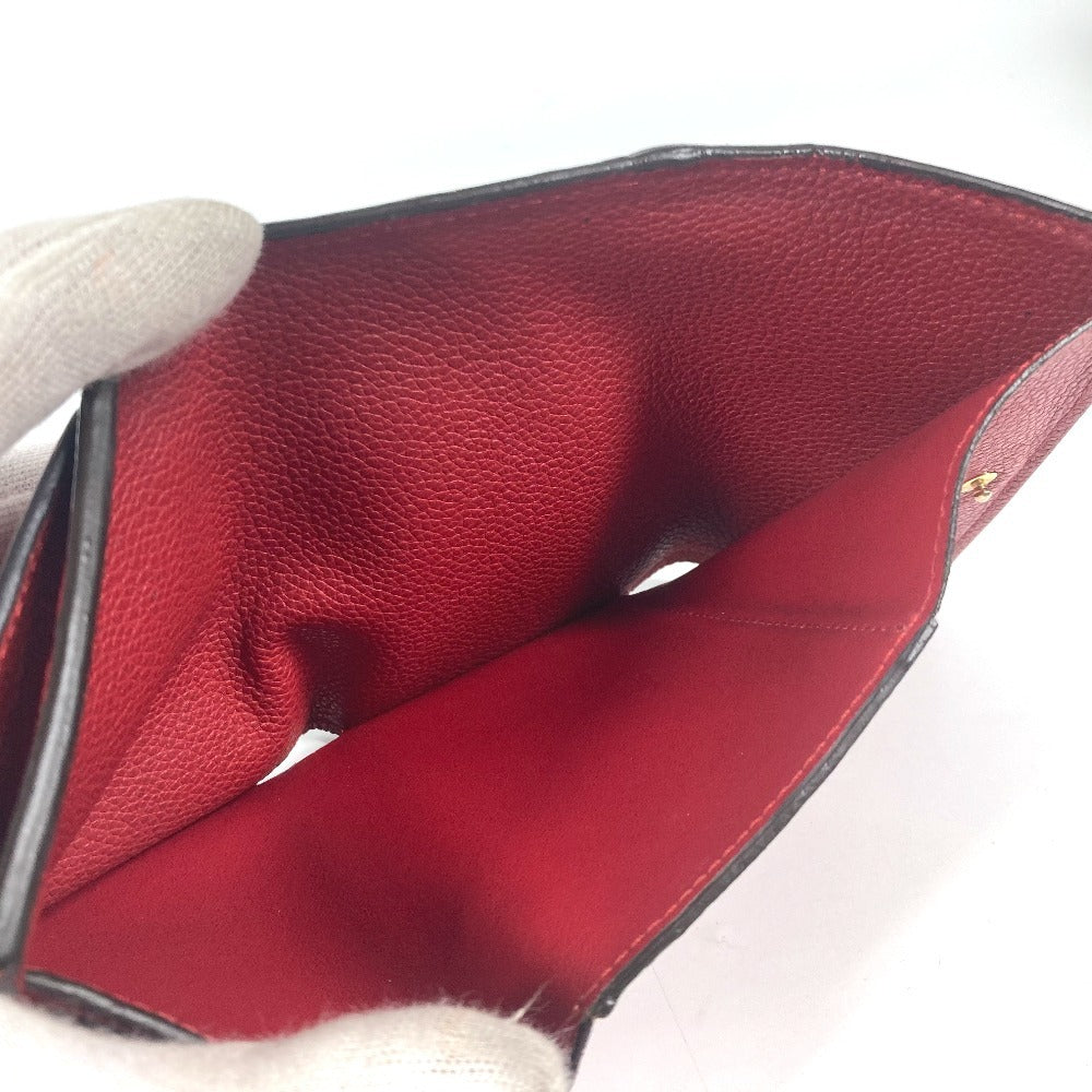 LOUIS VUITTON M62185 モノグラムアンプラント ポルトフォイユ ポンヌフ コンパクト コンパクトウォレット 財布 3つ折り財布 モノグラムアンプラントレザー レディース スリーズ レッド