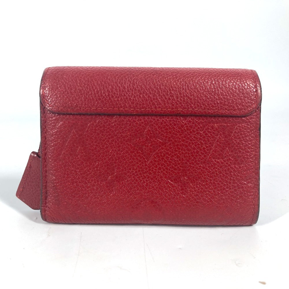 LOUIS VUITTON M62185 モノグラムアンプラント ポルトフォイユ ポンヌフ コンパクト コンパクトウォレット 財布 3つ折り財布 モノグラムアンプラントレザー レディース スリーズ レッド