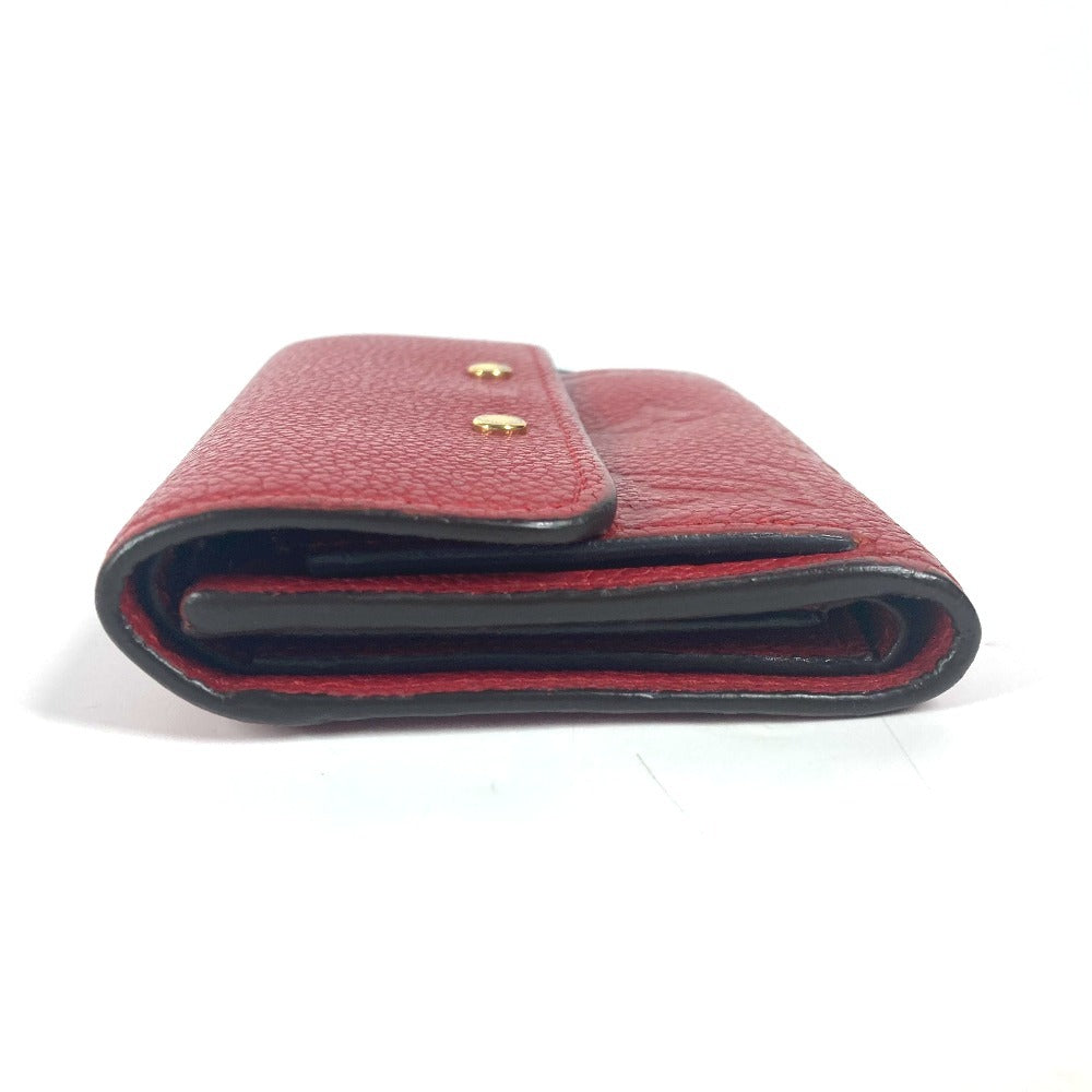 LOUIS VUITTON M62185 モノグラムアンプラント ポルトフォイユ ポンヌフ コンパクト コンパクトウォレット 財布 3つ折り財布 モノグラムアンプラントレザー レディース スリーズ レッド