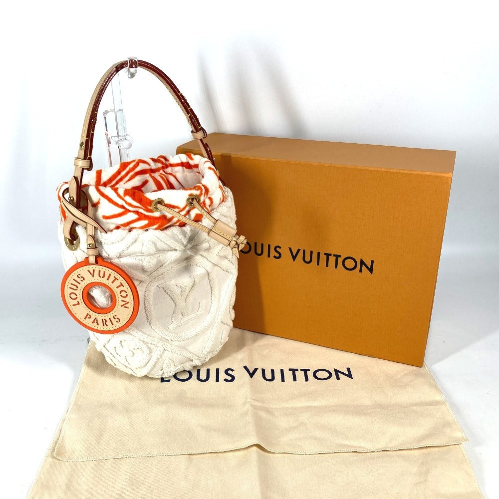 LOUIS VUITTON M25146 Monogram Bucket Bag - LV Vacation Shoulder Handbag, Drawstring Bag, Cotton, Women's, Coco White