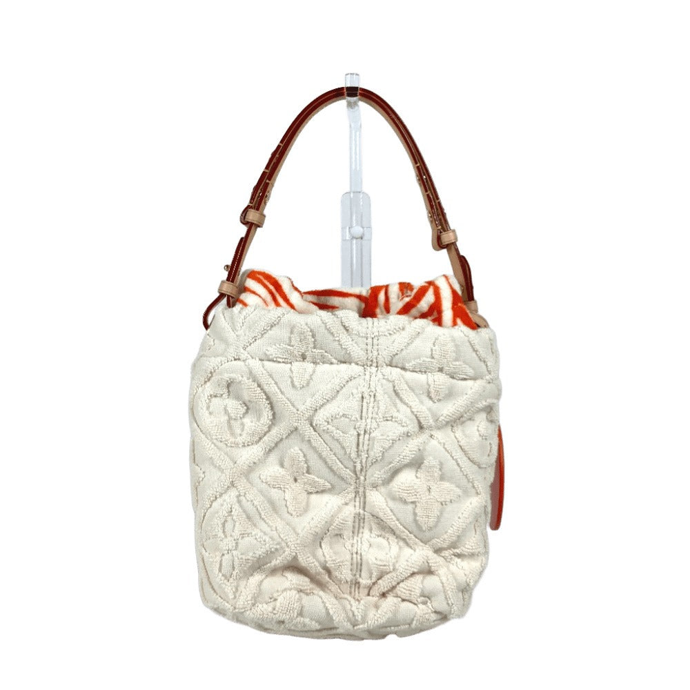 LOUIS VUITTON M25146 Monogram Bucket Bag - LV Vacation Shoulder Handbag, Drawstring Bag, Cotton, Women's, Coco White