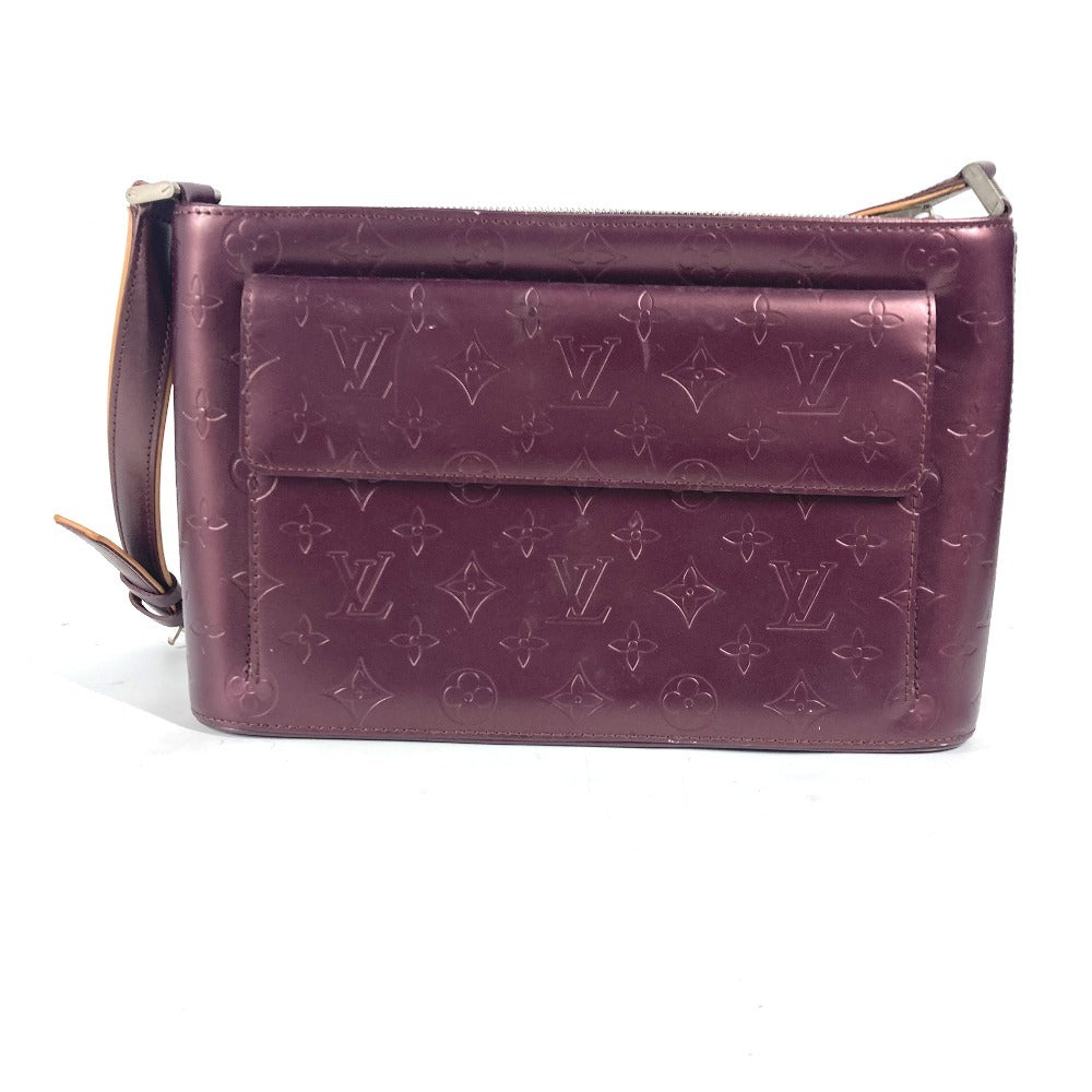 LOUIS VUITTON M55126 Monogram mat Alston Shoulder Bag Shoulder Bag Monogram matte leather Violet purple Used
