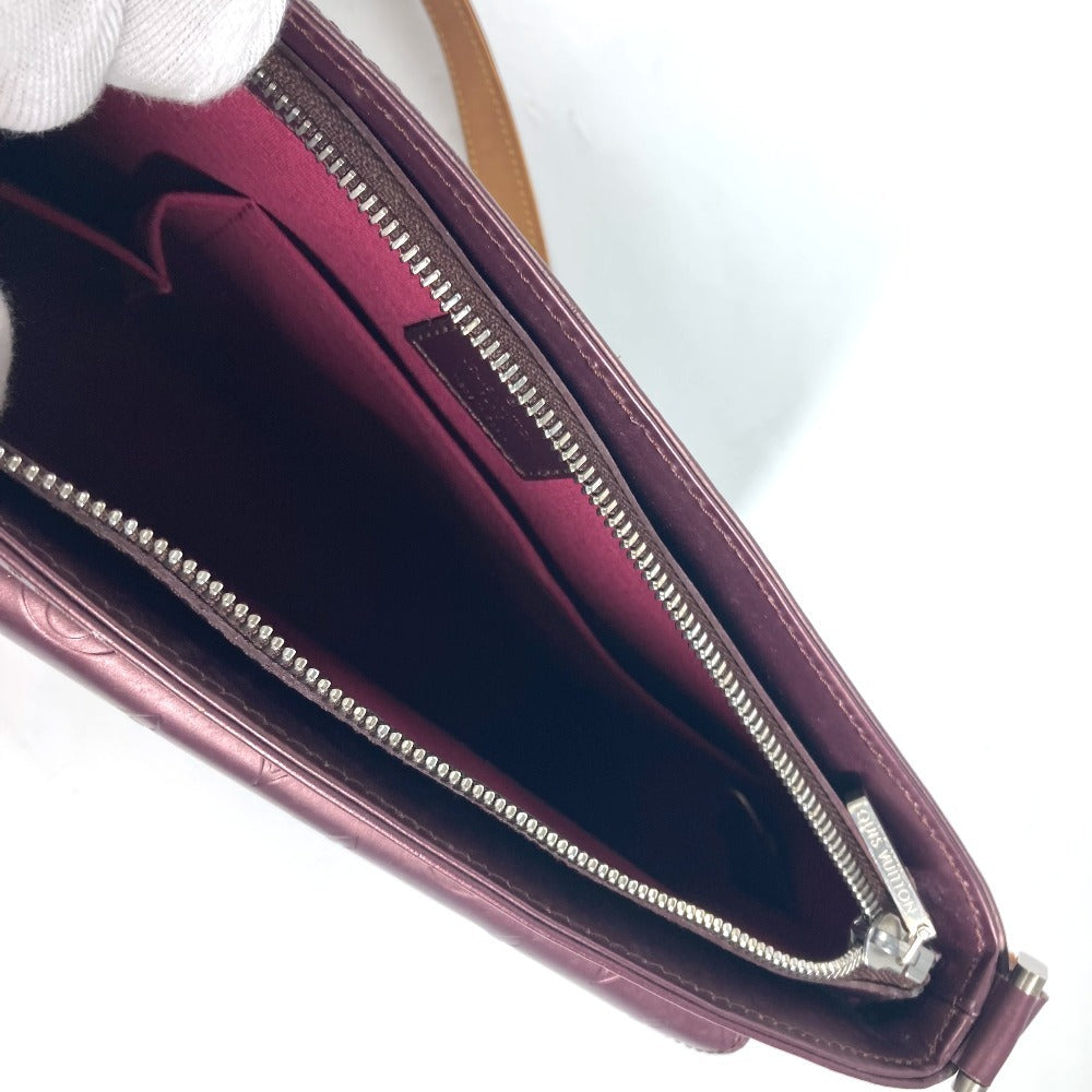 LOUIS VUITTON M55126 Monogram mat Alston Shoulder Bag Shoulder Bag Monogram matte leather Violet purple Used