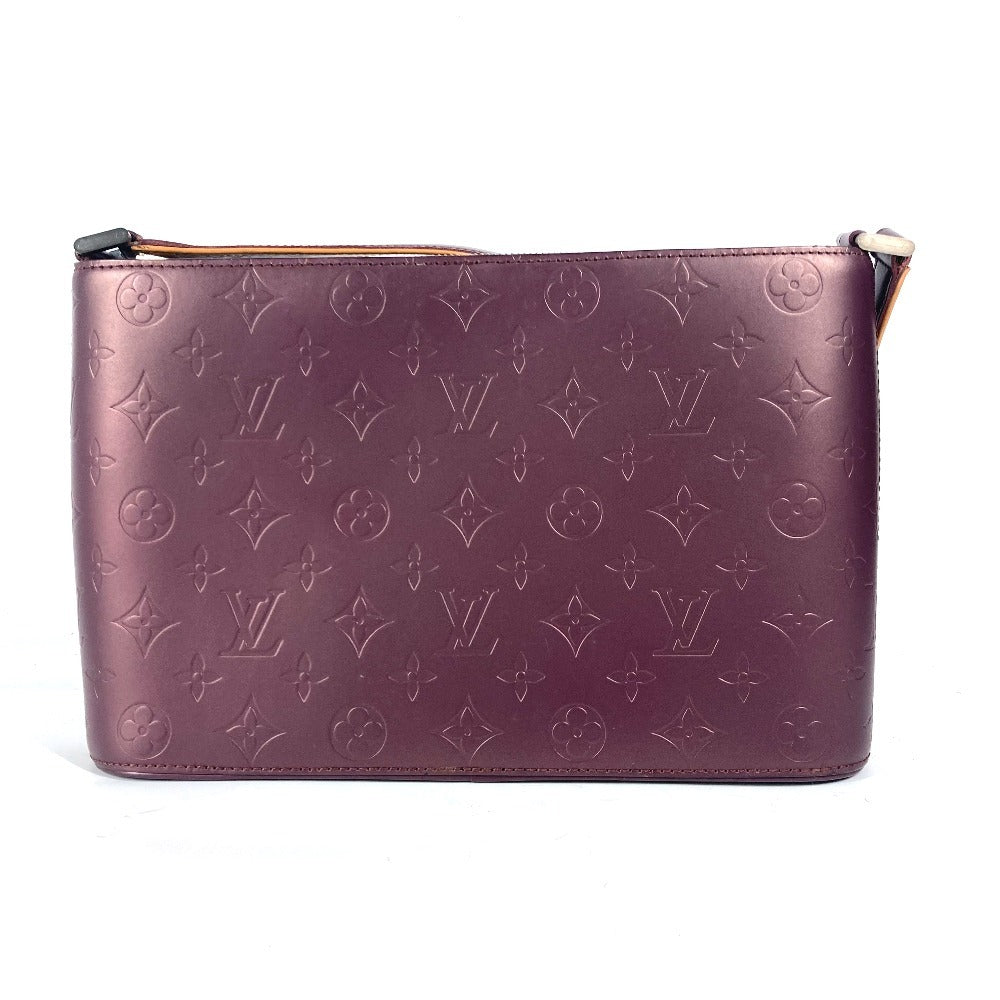 LOUIS VUITTON M55126 Monogram mat Alston Shoulder Bag Shoulder Bag Monogram matte leather Violet purple Used