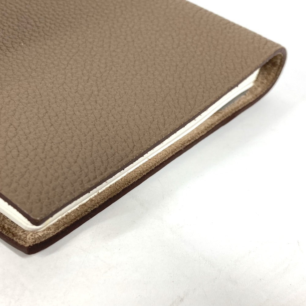 HERMES 手帳カバー ユリスPM ノート ステーショナリー メモ帳 ノートブック トリヨンクレマンス ユニセックス エトゥープ グレー