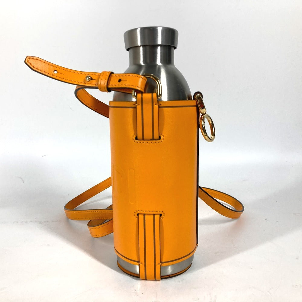 FENDI 7AR972 24BOTTLES ウォーターボトル 水筒 ロゴ ボトルケース付き タンブラー SS ユニセックス オレンジ