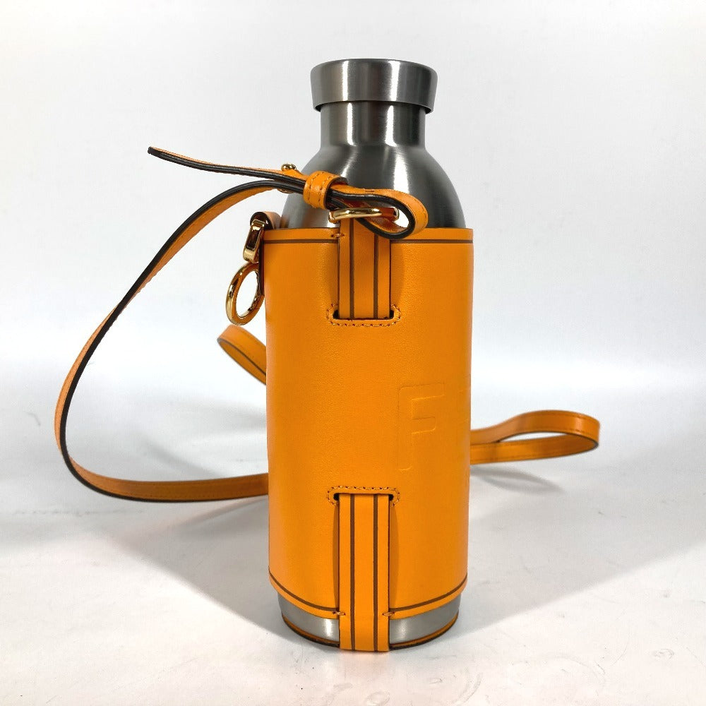 FENDI 7AR972 24BOTTLES ウォーターボトル 水筒 ロゴ ボトルケース付き タンブラー SS ユニセックス オレンジ