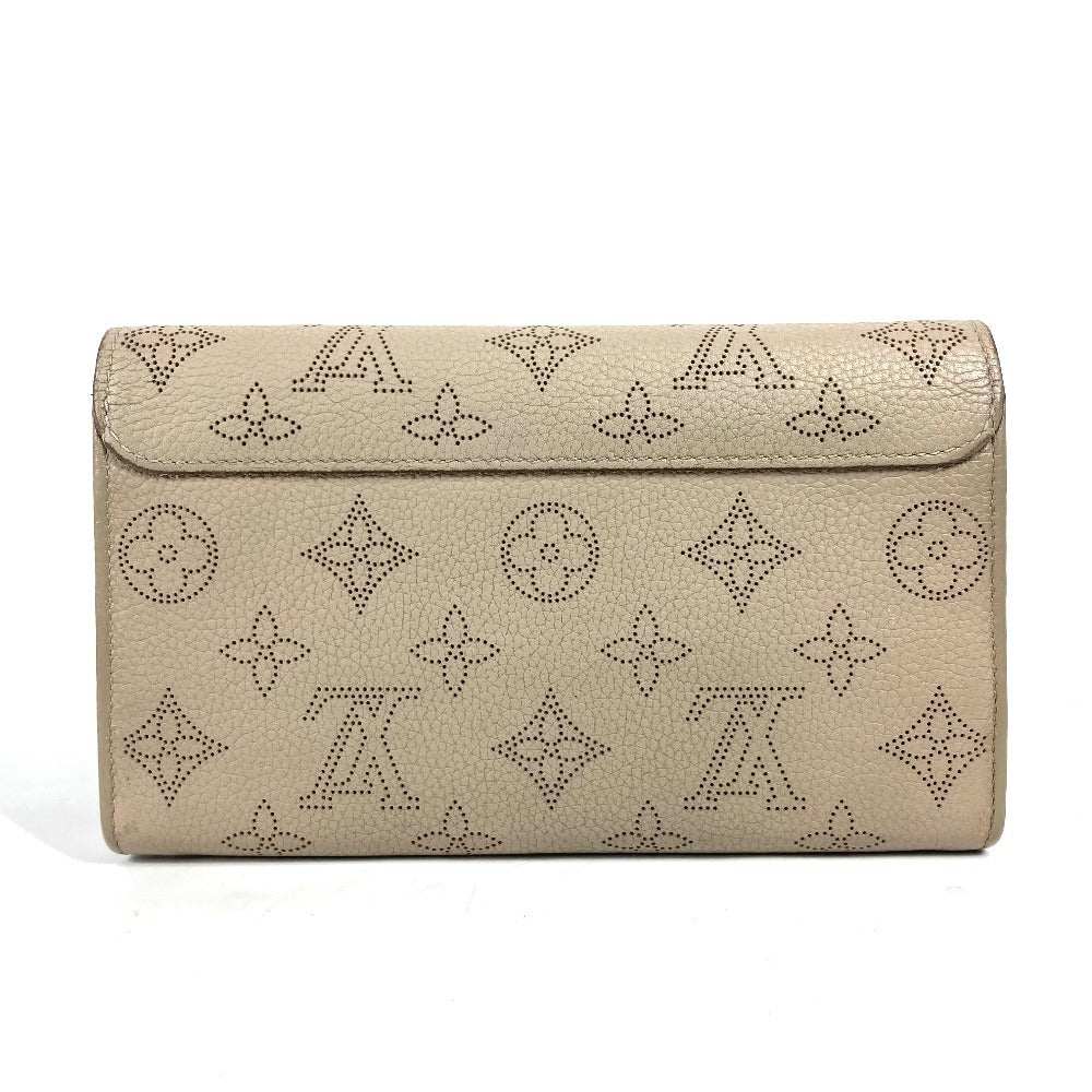 LOUIS VUITTON M60144 モノグラムマヒナ ポルトフォイユ イリス ロングウォレット フラップ 長財布 モノグラムマヒナレザー レディース ガレ ベージュ