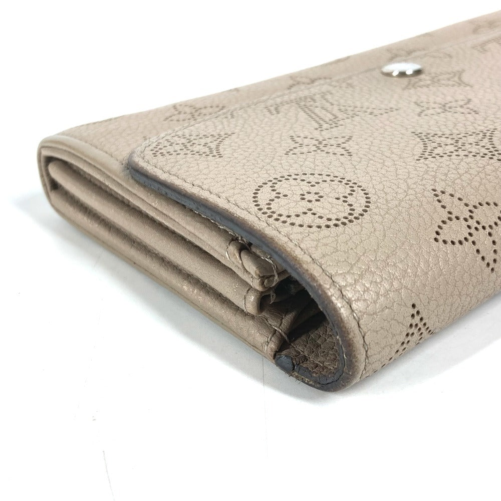 LOUIS VUITTON M60144 モノグラムマヒナ ポルトフォイユ イリス ロングウォレット フラップ 長財布 モノグラムマヒナレザー レディース ガレ ベージュ
