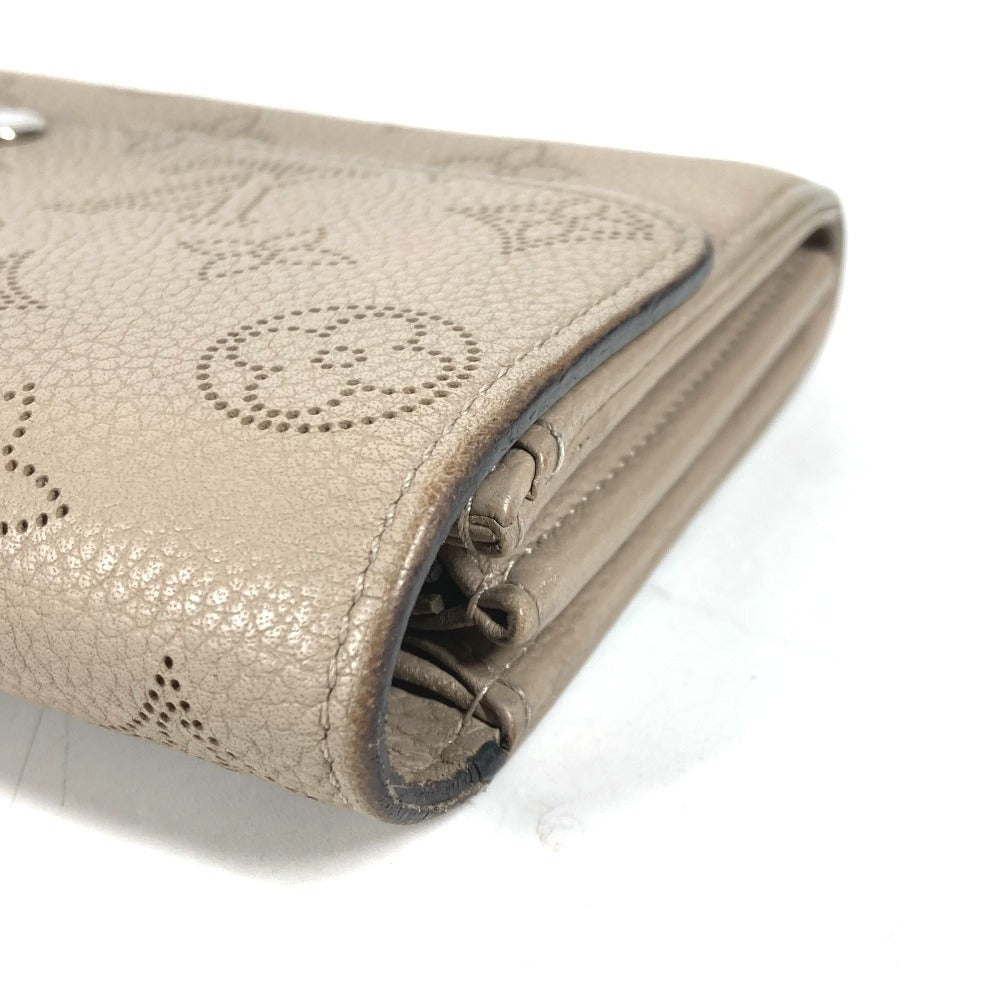 LOUIS VUITTON M60144 モノグラムマヒナ ポルトフォイユ イリス ロングウォレット フラップ 長財布 モノグラムマヒナレザー レディース ガレ ベージュ