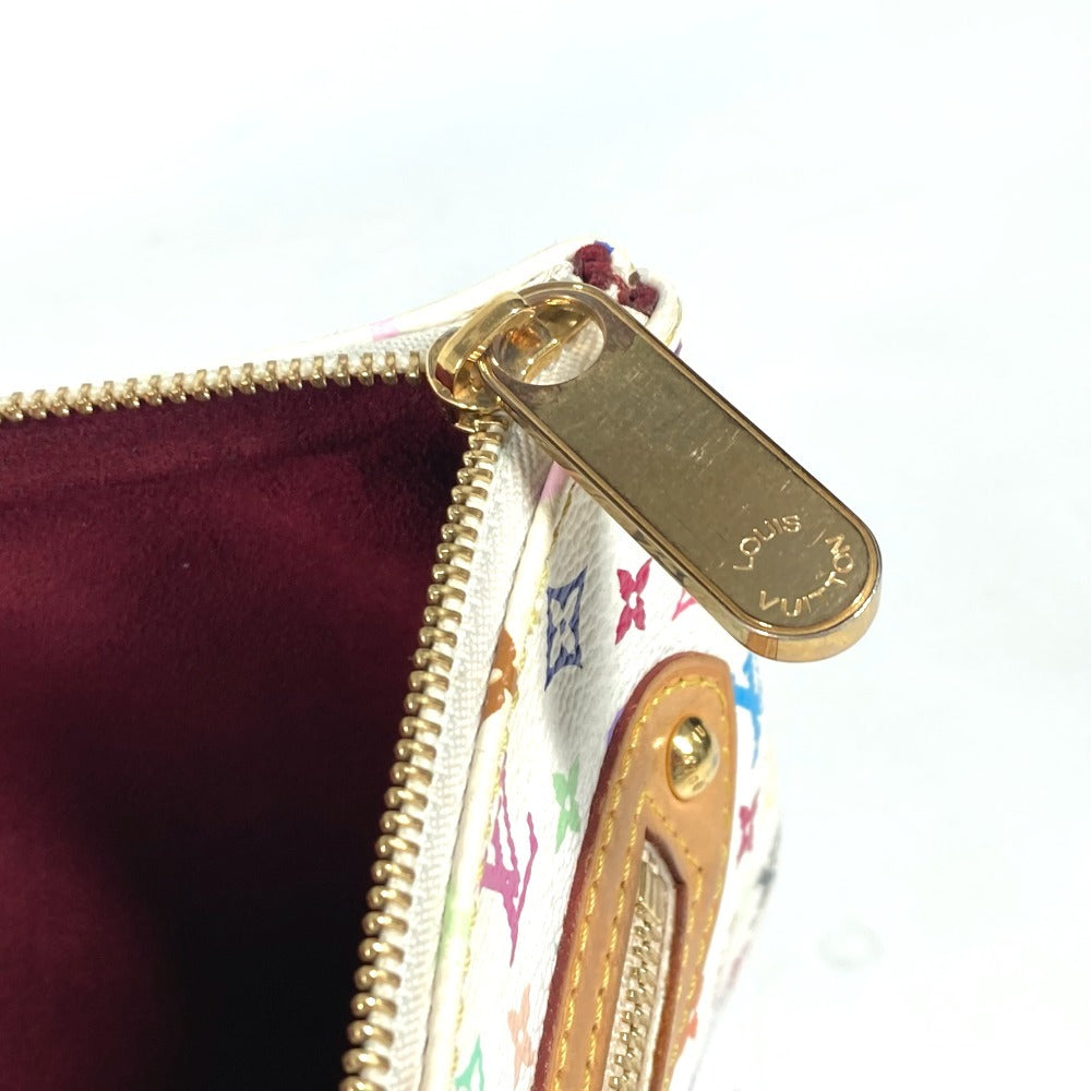 LOUIS VUITTON M60027 モノグラムマルチカラー ポシェットGM クラッチバッグ マルチポーチ 村上隆 ポーチ モノグラムマルチカラーキャンバス レディース ブロン ホワイト