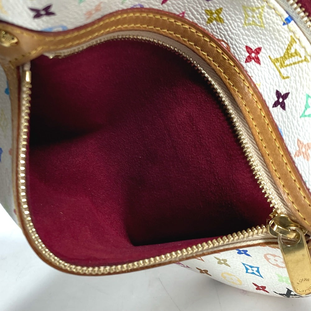 LOUIS VUITTON M60027 モノグラムマルチカラー ポシェットGM クラッチバッグ マルチポーチ 村上隆 ポーチ モノグラムマルチカラーキャンバス レディース ブロン ホワイト