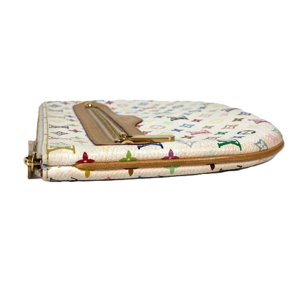 LOUIS VUITTON M60027 モノグラムマルチカラー ポシェットGM クラッチバッグ マルチポーチ 村上隆 ポーチ モノグラムマルチカラーキャンバス レディース ブロン ホワイト