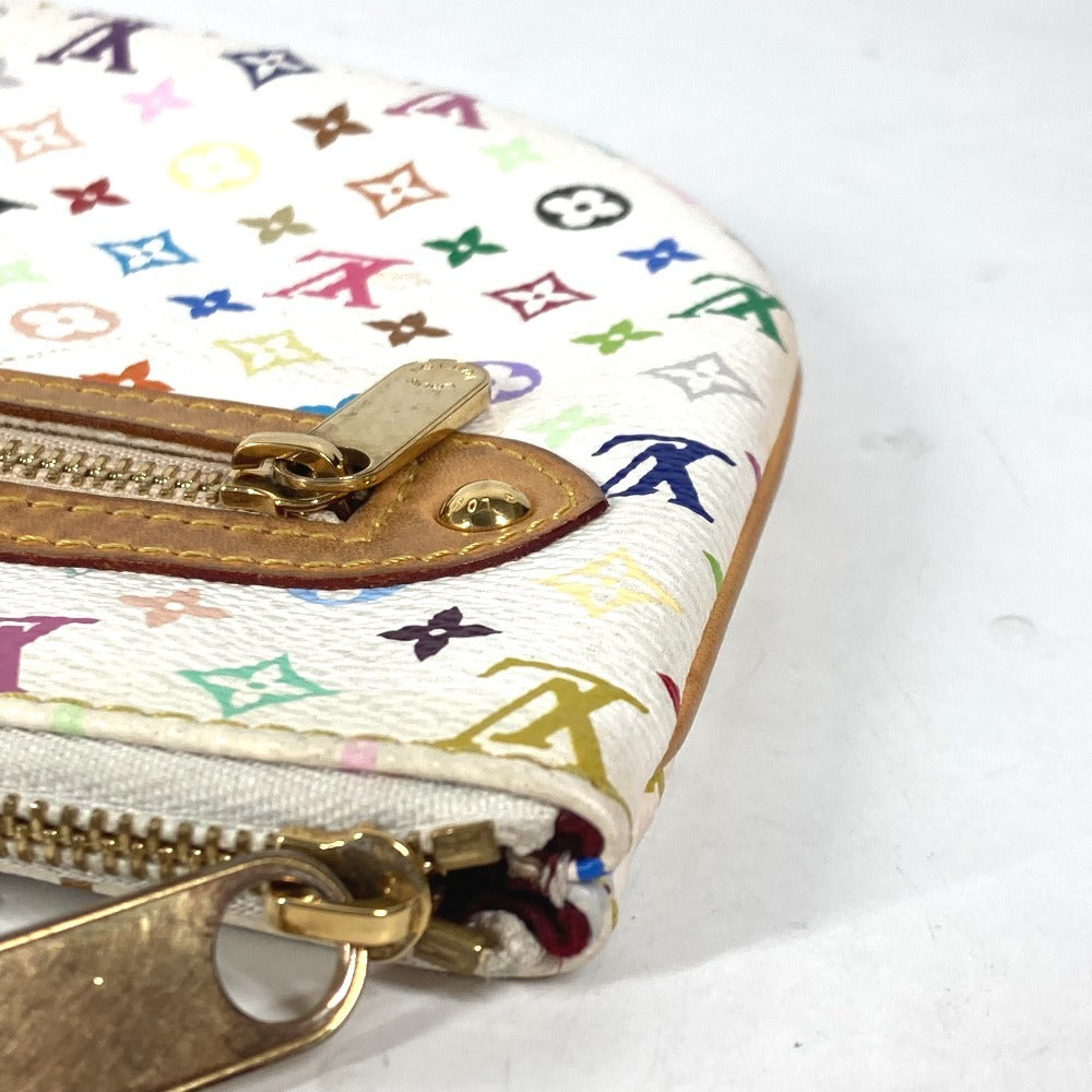 LOUIS VUITTON M60027 モノグラムマルチカラー ポシェットGM クラッチバッグ マルチポーチ 村上隆 ポーチ モノグラムマルチカラーキャンバス レディース ブロン ホワイト