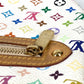 LOUIS VUITTON M60027 モノグラムマルチカラー ポシェットGM クラッチバッグ マルチポーチ 村上隆 ポーチ モノグラムマルチカラーキャンバス レディース ブロン ホワイト