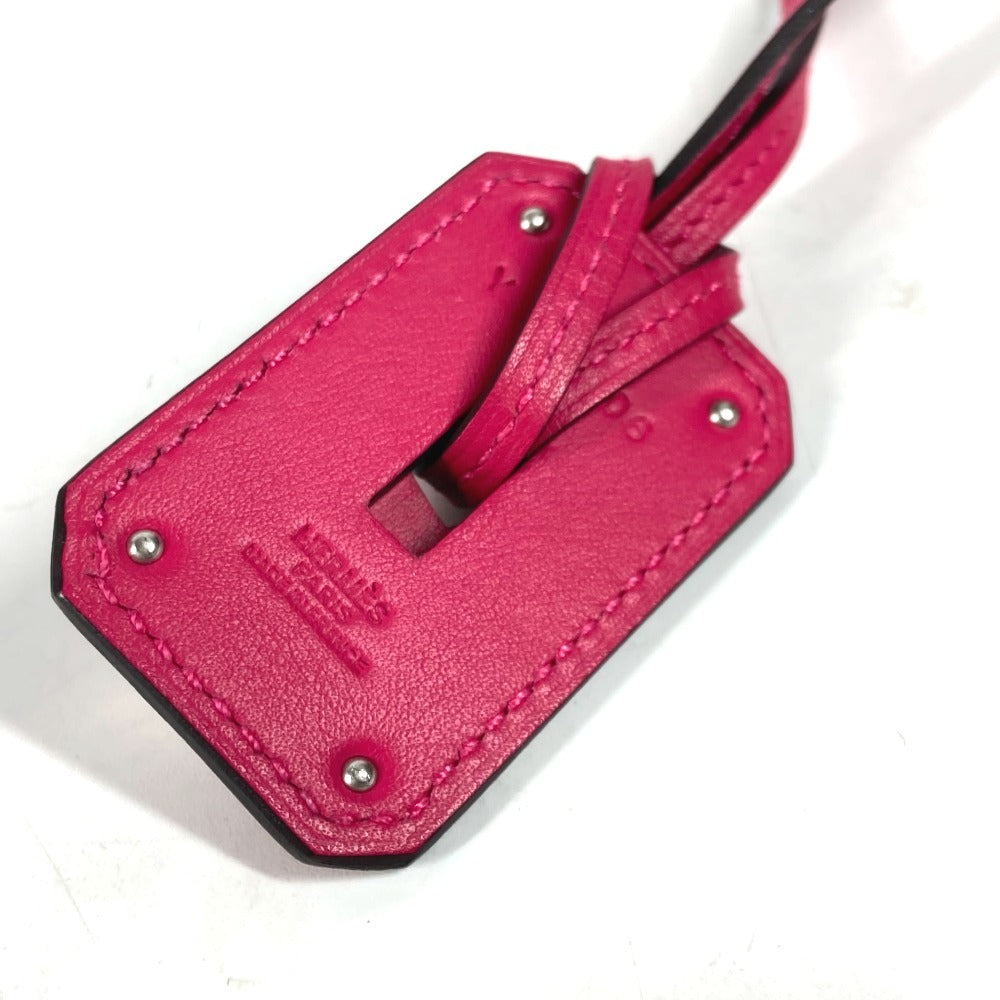 HERMES O'Kelly GM Accessory Long Necklace in Swift Leather, Women's, Rose Mexico Pink