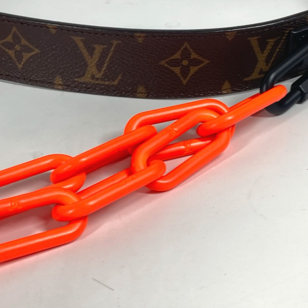 LOUIS VUITTON MP228T モノグラム サンチュールシグネチャー 35MM チェーン ズボン用ベルト ベルト モノグラムキャンバス メンズ オレンジ