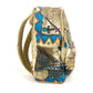 CHANEL AS0867 Coco Mark CC Logo Graffiti Backpack Leather/Canvas Unisex Gold