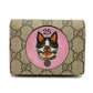 GUCCI 506277 GGスプリーム ボスコ BOSCO 財布 ウォレット コンパクト財布 2つ折り財布 GGスプリームキャンバス レディース ベージュ