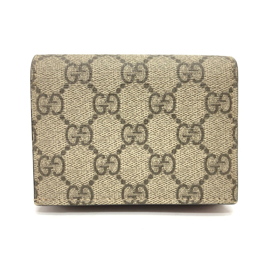 GUCCI 506277 GGスプリーム ボスコ BOSCO 財布 ウォレット コンパクト財布 2つ折り財布 GGスプリームキャンバス レディース ベージュ