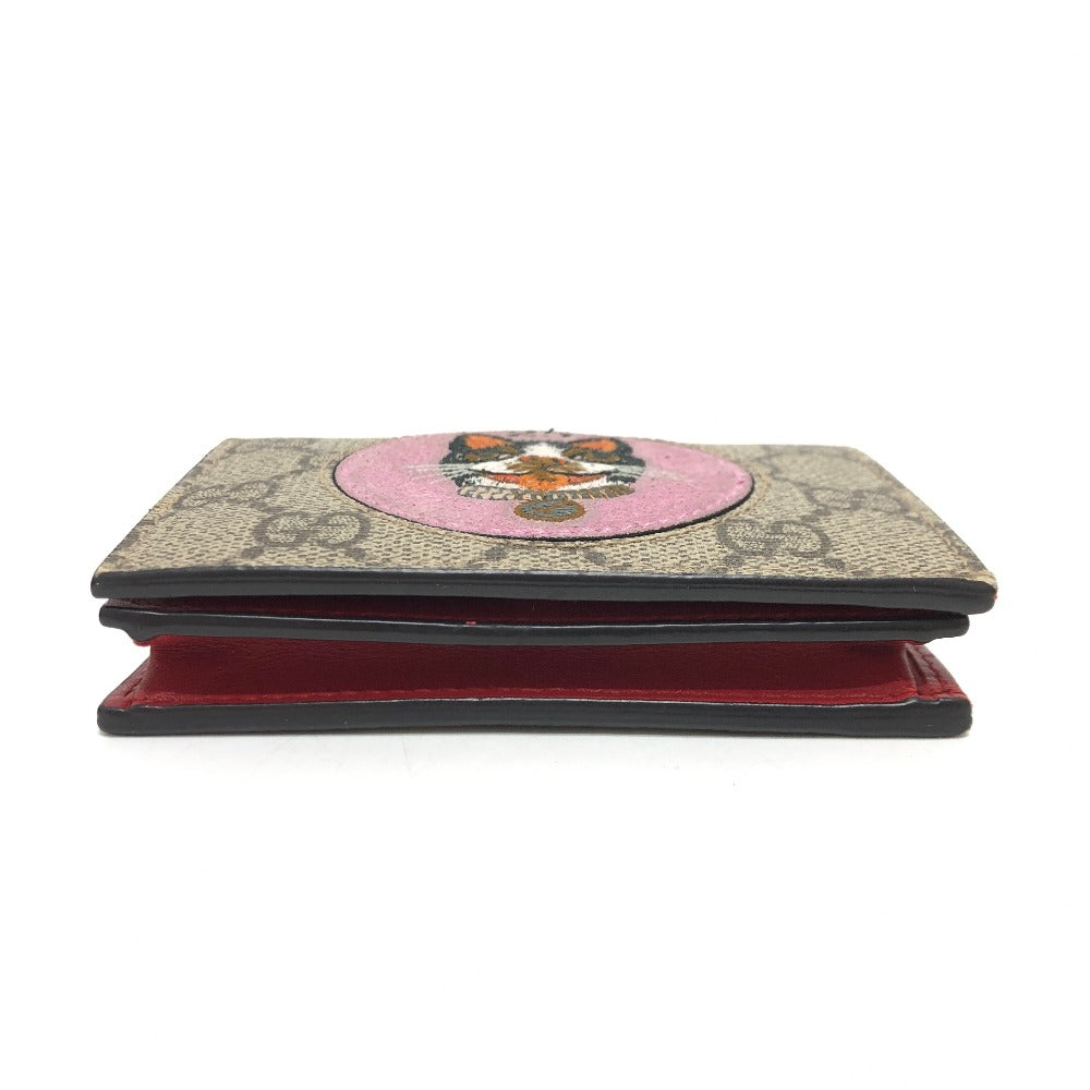 GUCCI 506277 GGスプリーム ボスコ BOSCO 財布 ウォレット コンパクト財布 2つ折り財布 GGスプリームキャンバス レディース ベージュ