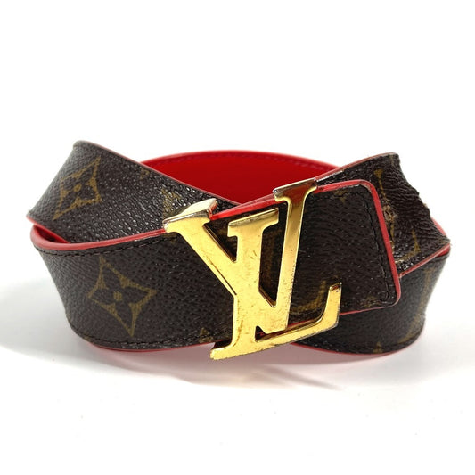 LOUIS VUITTON M9498X モノグラム サンチュール・LVイニシャル 30MM リバーシブル ベルト LVバックル アクセサリー ズボン用ベルト ベルト モノグラムキャンバス レディース レッド