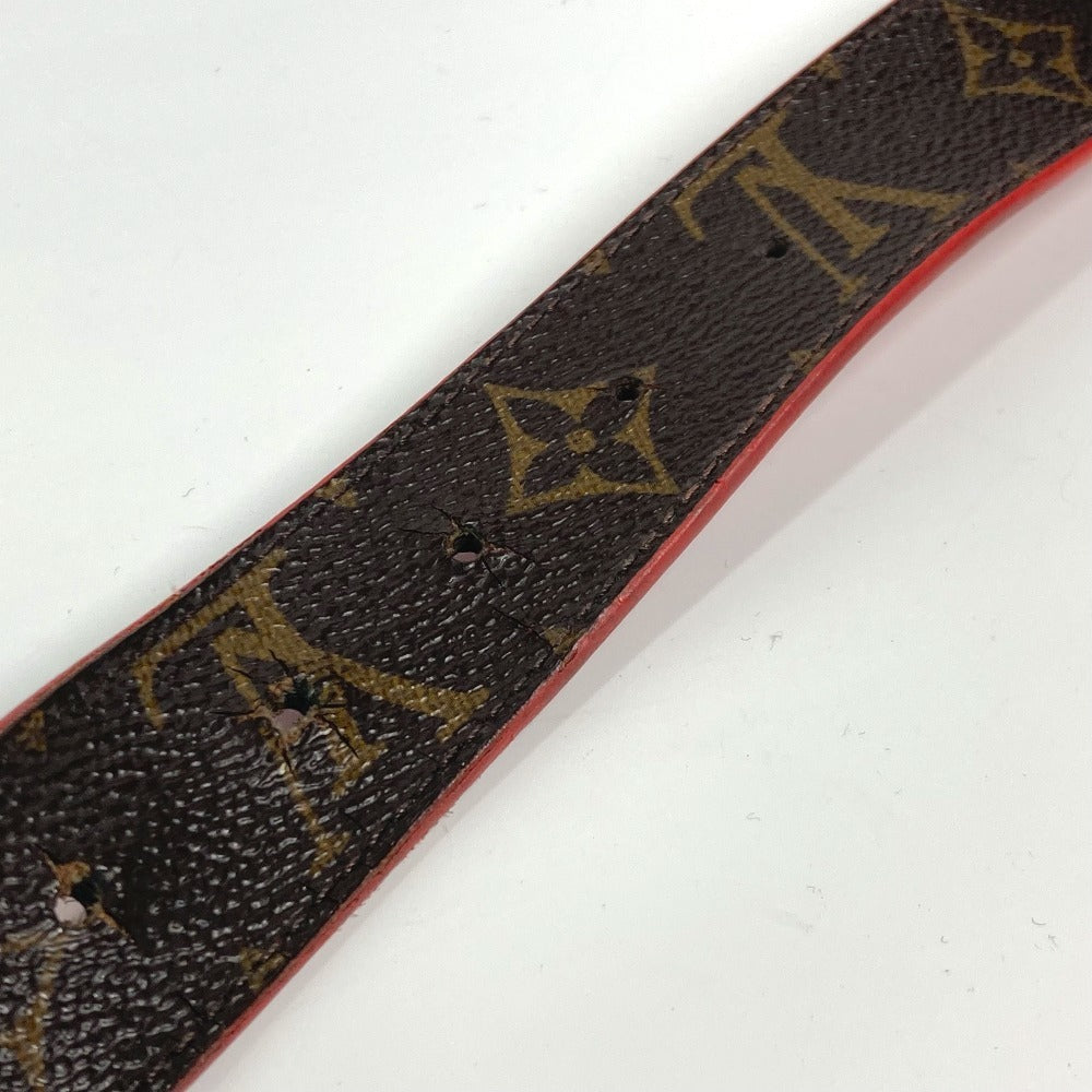 LOUIS VUITTON M9498X モノグラム サンチュール・LVイニシャル 30MM リバーシブル ベルト LVバックル アクセサリー ズボン用ベルト ベルト モノグラムキャンバス レディース レッド