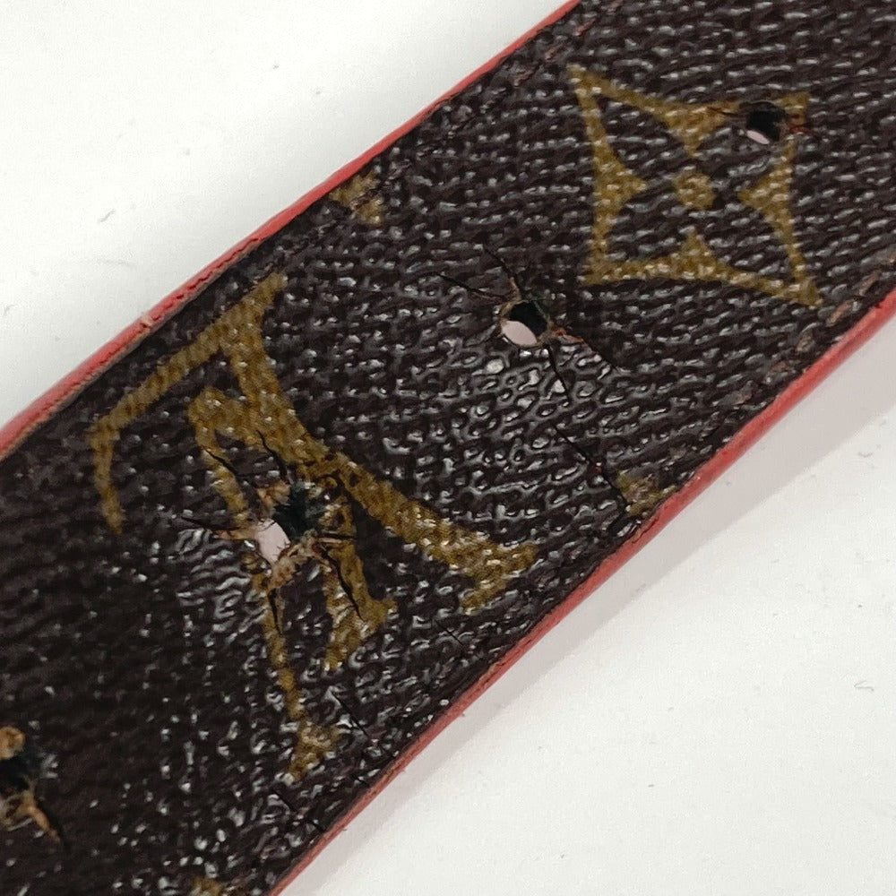 LOUIS VUITTON M9498X モノグラム サンチュール・LVイニシャル 30MM リバーシブル ベルト LVバックル アクセサリー ズボン用ベルト ベルト モノグラムキャンバス レディース レッド