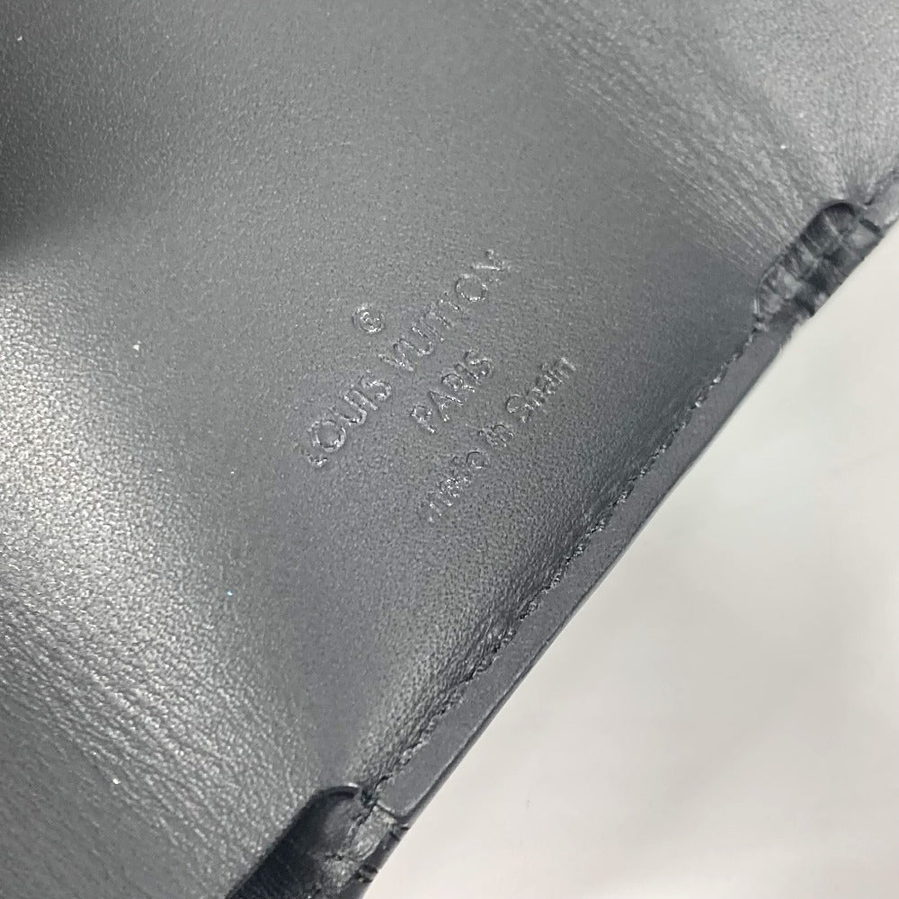 LOUIS VUITTON M67631 Monogram shadow Discovery Compact wallet Trifold wallet Monogram shadow leather Noir Black Used