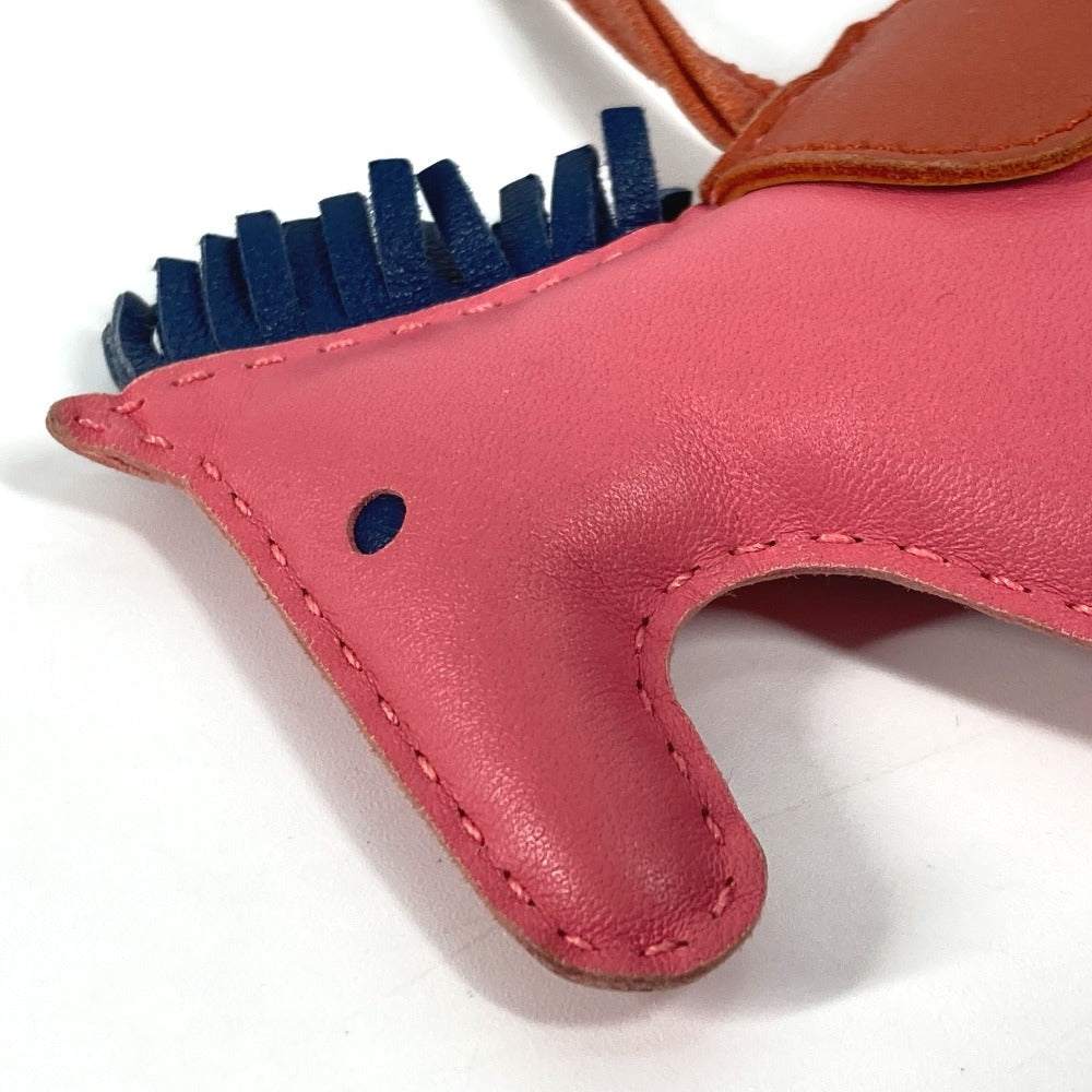 HERMES horse cheval Rodeo MM Rodeo MM Bag Charm charm Anyo Miro pink/blue Used