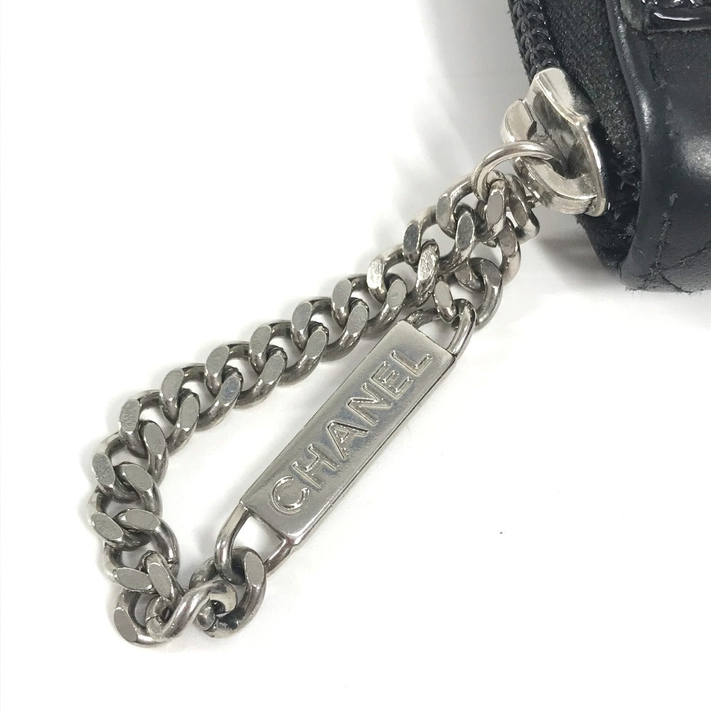 CHANEL A50078 カンボンライン CC ココマーク ロングウォレット ラウンドファスナー 長財布 レザー レディース ブラック