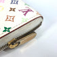 LOUIS VUITTON M93739 モノグラムマルチカラー ジッピーコインパース 財布 小銭入れ ラウンドファスナー コインケース モノグラムマルチカラーキャンバス レディース ブロン ホワイト
