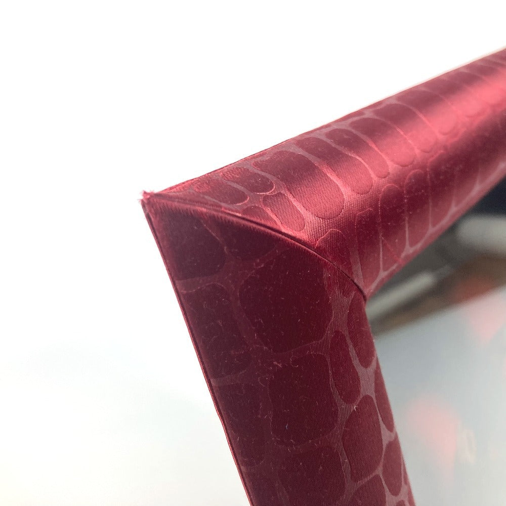 CARTIER ロゴ 写真立て フォトスタンド インテリア フォトフレーム サテン ユニセックス レッド