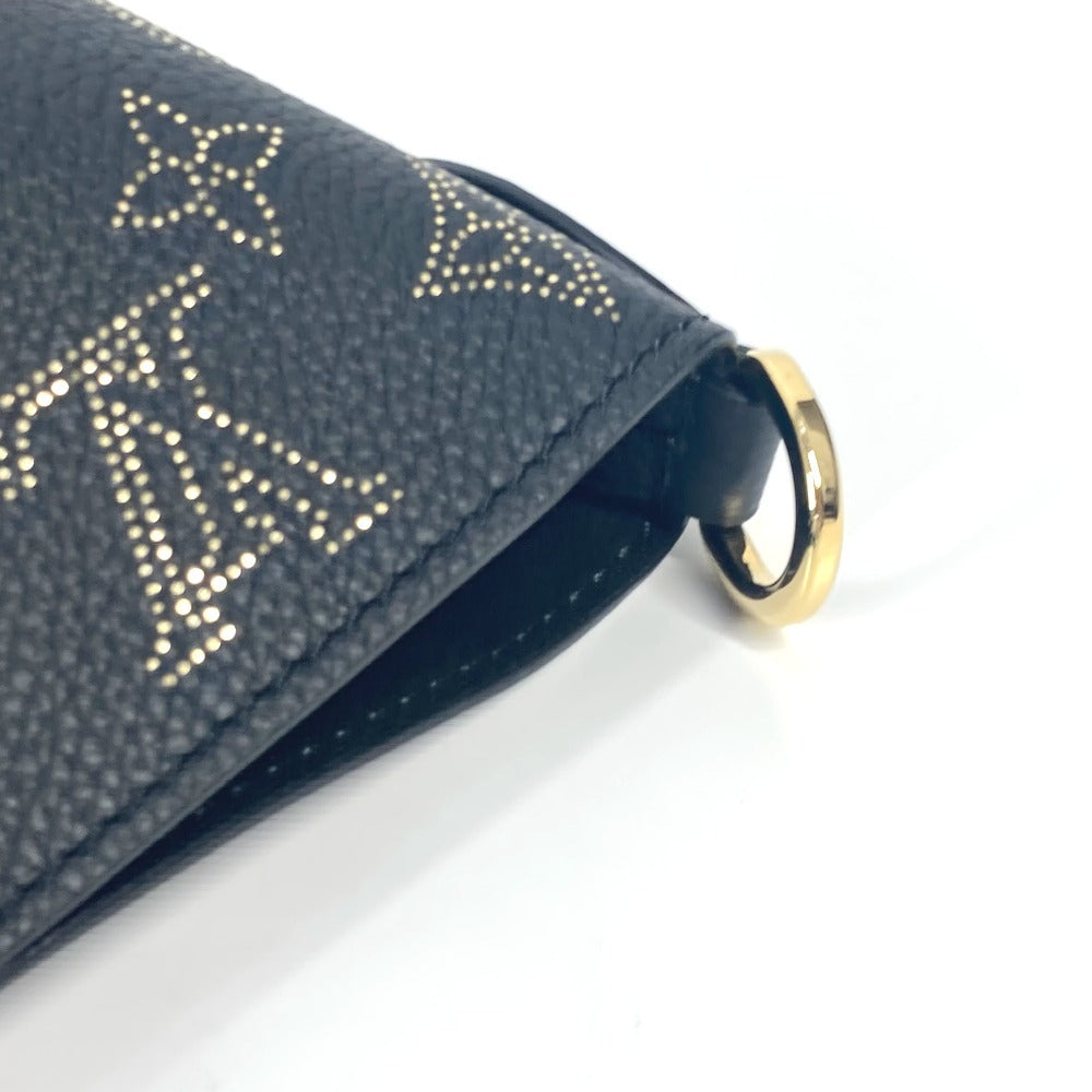 LOUIS VUITTON M23393 MonogramMahina Blossom PM Tote Bag Crossbody Hand Bag Shoulder Bag Monogram Mahina Leather Black/Gold Used