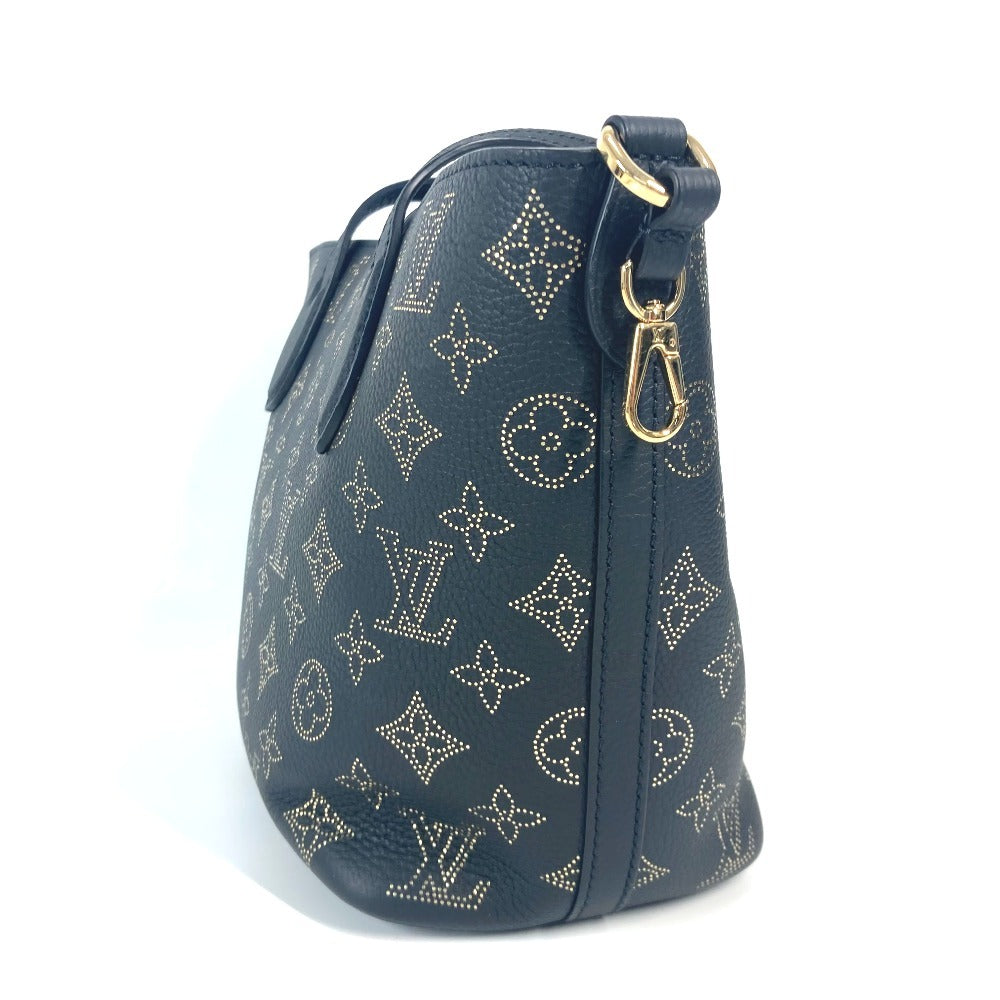 LOUIS VUITTON M23393 MonogramMahina Blossom PM Tote Bag Crossbody Hand Bag Shoulder Bag Monogram Mahina Leather Black/Gold Used