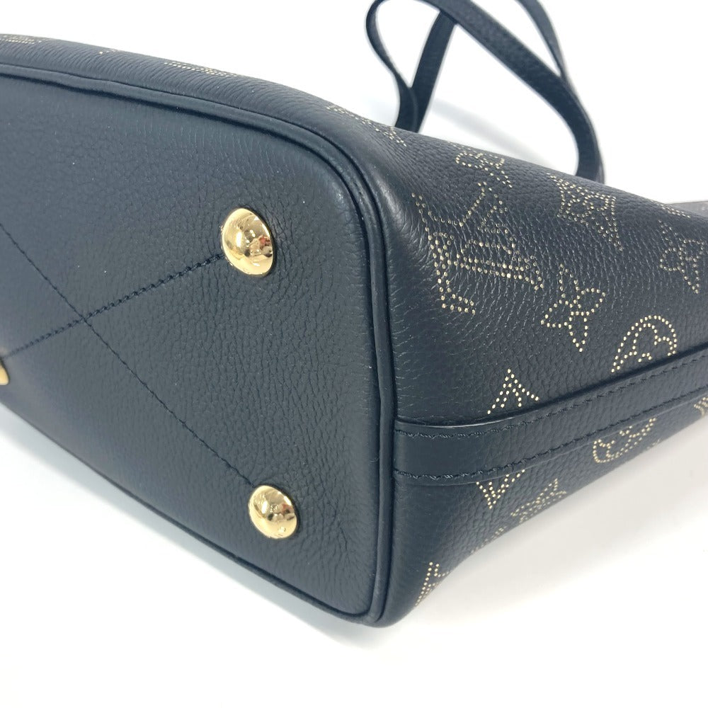 LOUIS VUITTON M23393 MonogramMahina Blossom PM Tote Bag Crossbody Hand Bag Shoulder Bag Monogram Mahina Leather Black/Gold Used