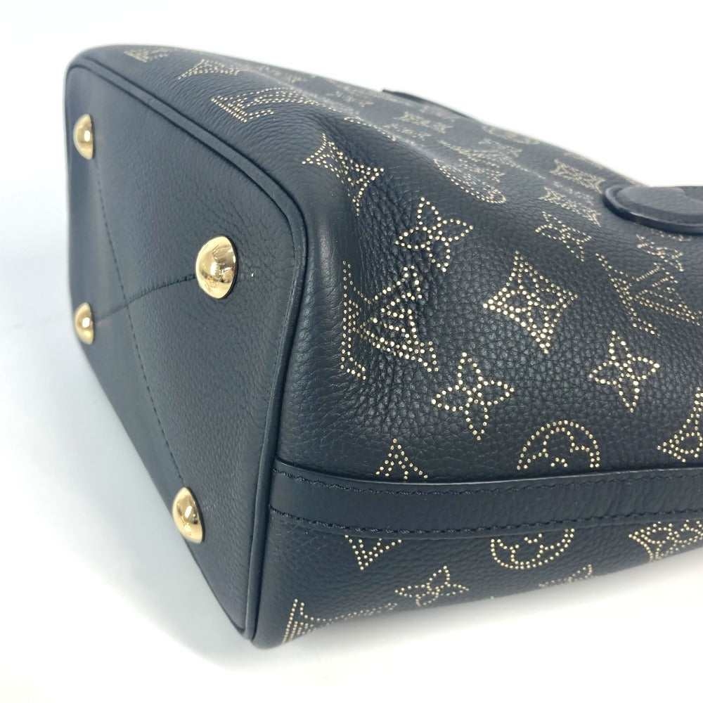 LOUIS VUITTON M23393 MonogramMahina Blossom PM Tote Bag Crossbody Hand Bag Shoulder Bag Monogram Mahina Leather Black/Gold Used
