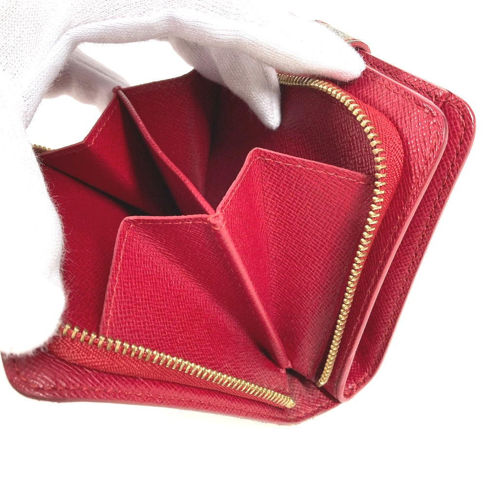 LOUIS VUITTON M95005 モノグラムチェリー 村上隆 コンパクトジップ コンパクトウォレット 2つ折り財布 モノグラムキャンバス ユニセックス ブラウン