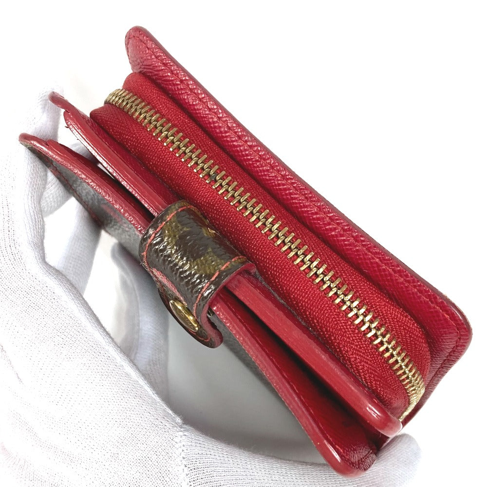 LOUIS VUITTON M95005 モノグラムチェリー 村上隆 コンパクトジップ コンパクトウォレット 2つ折り財布 モノグラムキャンバス ユニセックス ブラウン