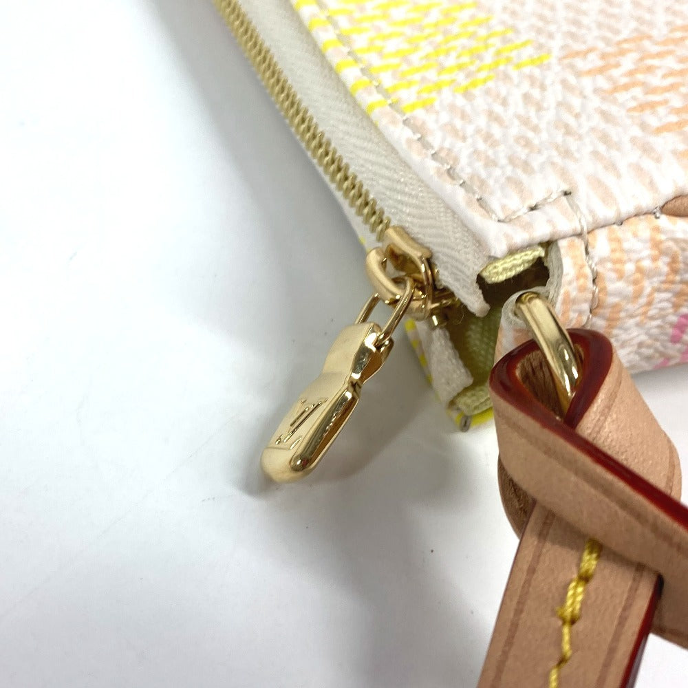 LOUIS VUITTON N40642 ダミエリシャス ポシェット・アクセソワール カバン 斜め掛け 2WAYバッグ ポシェット ショルダーバッグ ダミエキャンバス レディース ピーチ ピンク ピンク