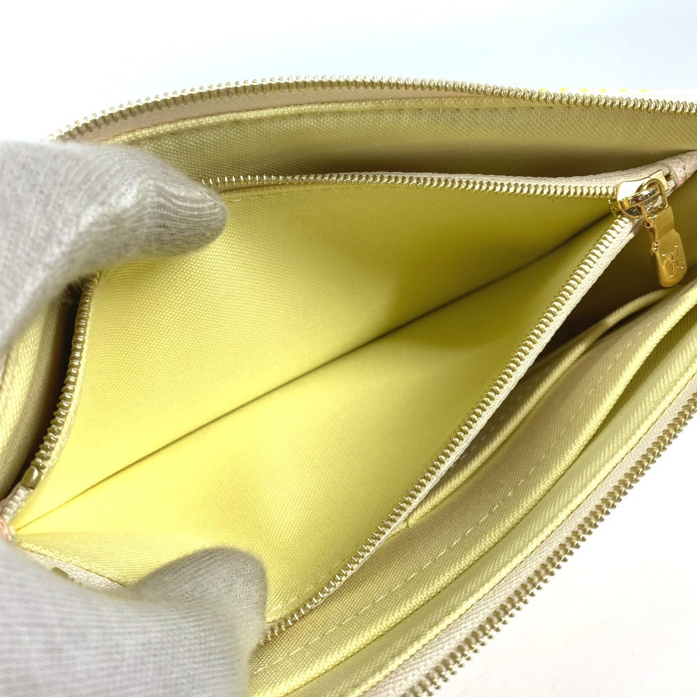 LOUIS VUITTON N40642 ダミエリシャス ポシェット・アクセソワール カバン 斜め掛け 2WAYバッグ ポシェット ショルダーバッグ ダミエキャンバス レディース ピーチ ピンク ピンク