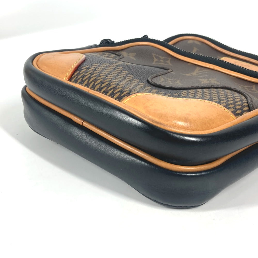 LOUIS VUITTON N40379 ダミエ ジャイアント NIGOコラボ アマゾン・スリングバッグ クロス ボディバッグ カバン ショルダーバッグ ダミエジャイアントキャンバス ユニセックス ブラウン