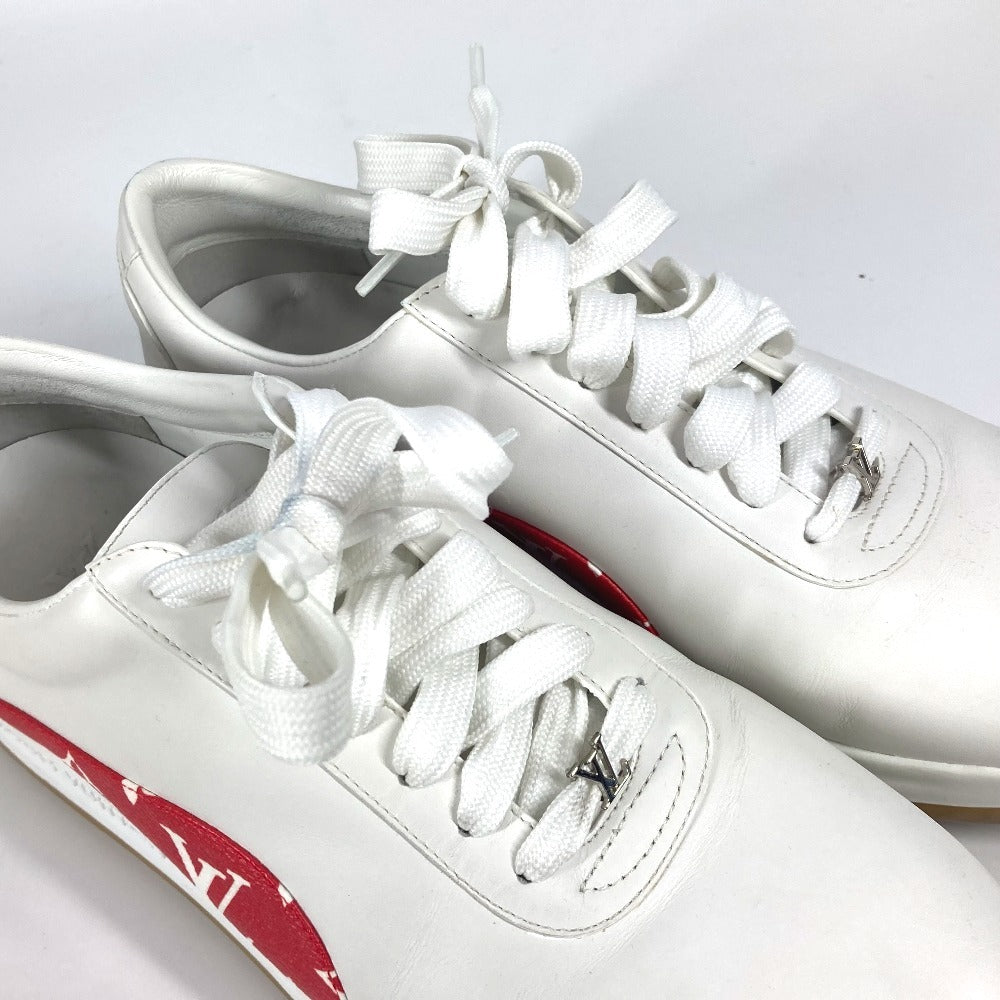 LOUIS VUITTON 1A3EQ5 モノグラム ルイヴィトン×シュプリーム supreme スポーツシューズ スニーカー レザー メンズ ホワイト