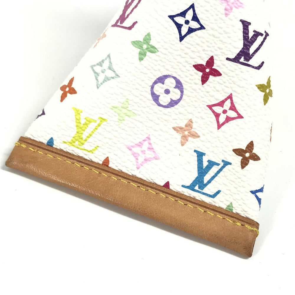 LOUIS VUITTON M58028 モノグラムマルチカラー ベルランゴ コンパクトウォレット 財布 三角 コインケース モノグラムマルチカラーキャンバス ユニセックス ブロン ホワイト