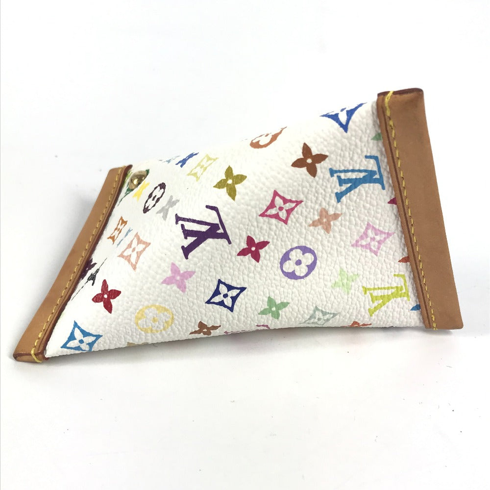 LOUIS VUITTON M58028 モノグラムマルチカラー ベルランゴ コンパクトウォレット 財布 三角 コインケース モノグラムマルチカラーキャンバス ユニセックス ブロン ホワイト