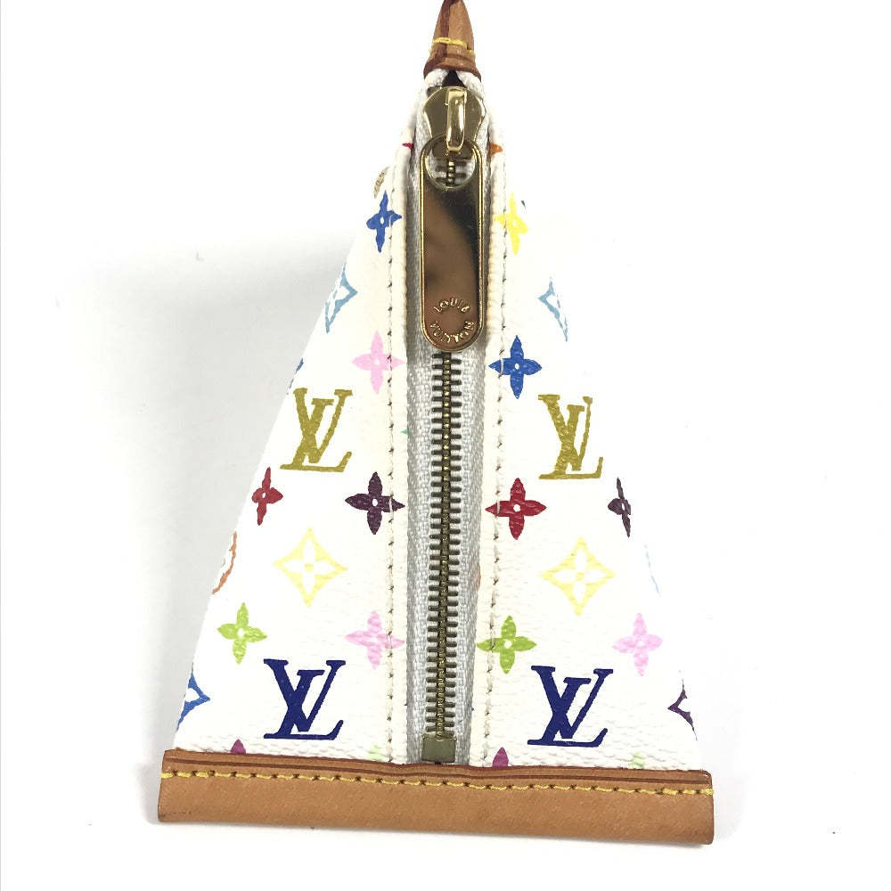 LOUIS VUITTON M58028 モノグラムマルチカラー ベルランゴ コンパクトウォレット 財布 三角 コインケース モノグラムマルチカラーキャンバス ユニセックス ブロン ホワイト