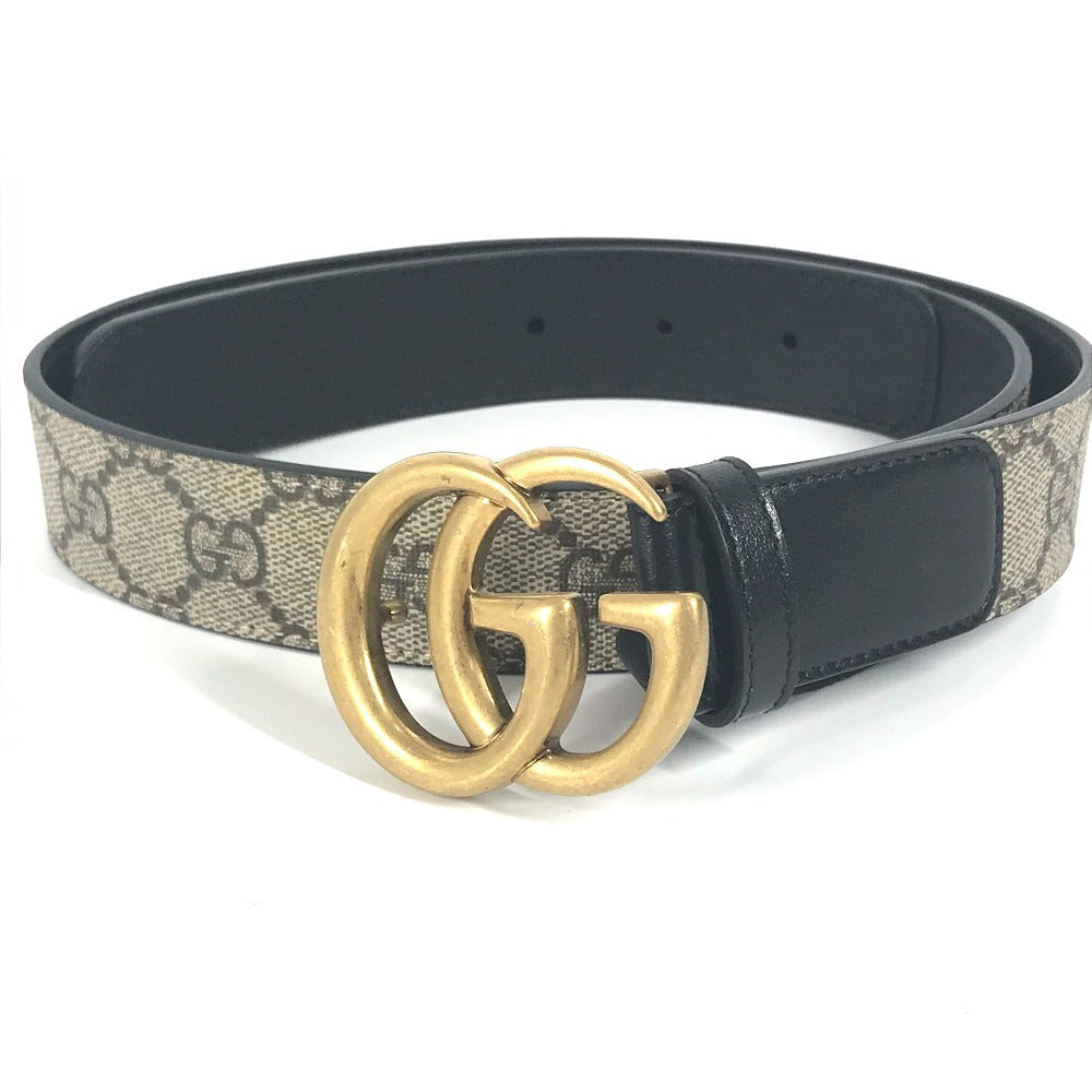 GUCCI 625839 GGスプリーム ダブルG スリムベルト ロゴバックル アクセサリー ズボン用ベルト ベルト GGスプリームキャンバス レディース ベージュ
